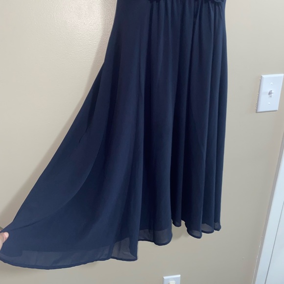 Ann Taylor Flowy Navy Blue Sundress in size XSP - Picture 3 of 5